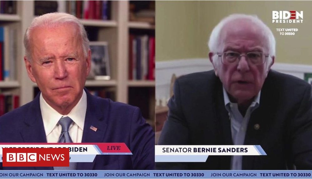 Bernie Sanders endorses Joe Biden for US president